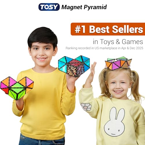 TOSY Magnet Pyramid Stone transformations show bunny shape options for creative expression