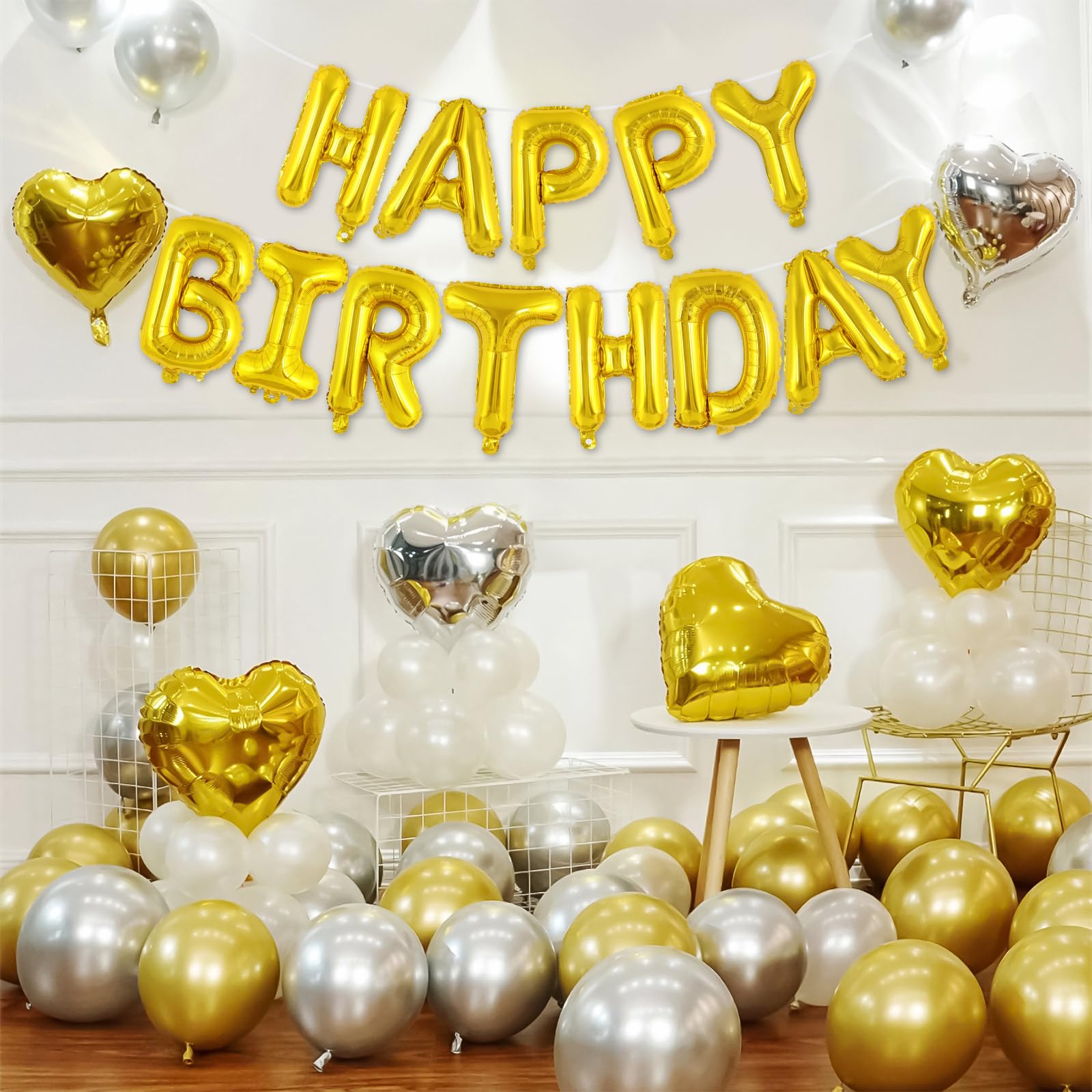 TOTAFAM foil birthday banner kit adds a premium glow to any backdrop.