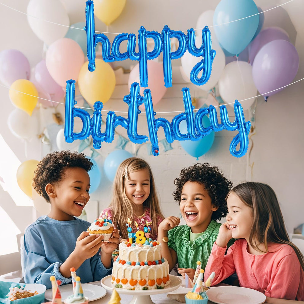 TOTAFAM foil letters balloons offer shiny signage for a personalized birthday vibe