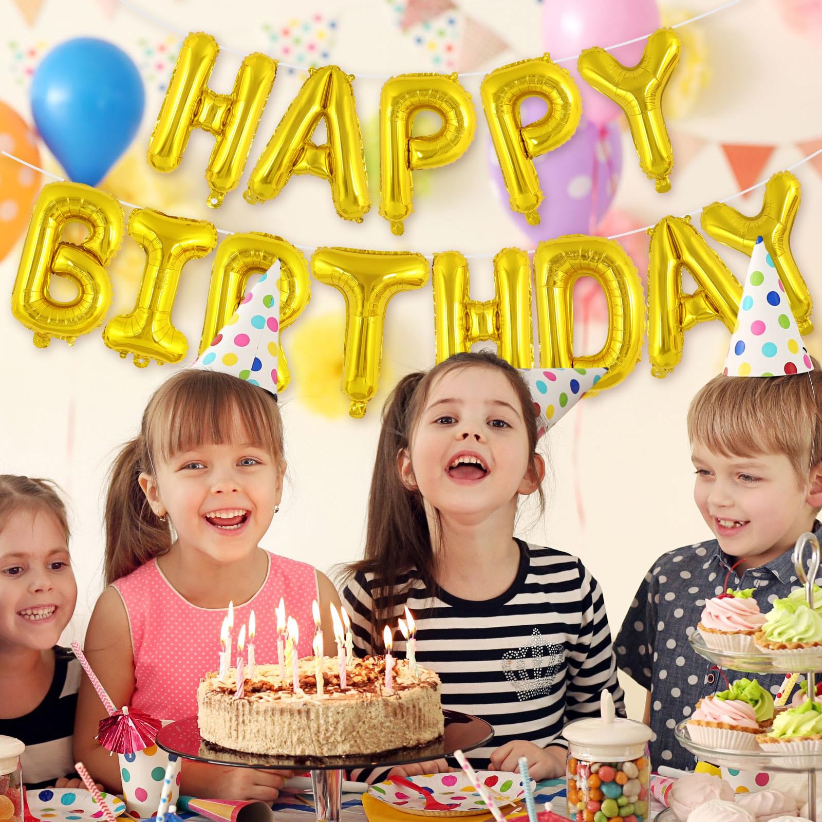 TOTAFAM personalized name letters banner offers customizable birthday décor.