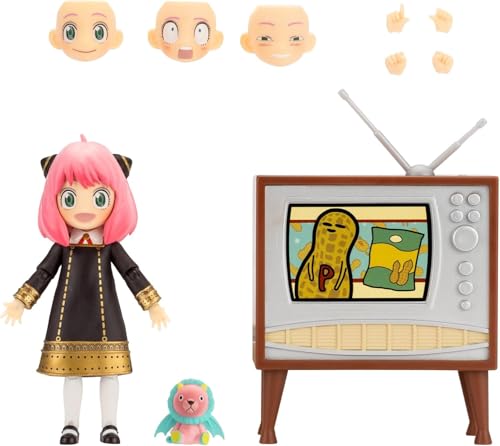 Total Anime Anya with Mr. Chimera mini-figure for playful dioramas