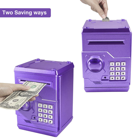 Totola electronic money bank with password lock keeps savings secure.