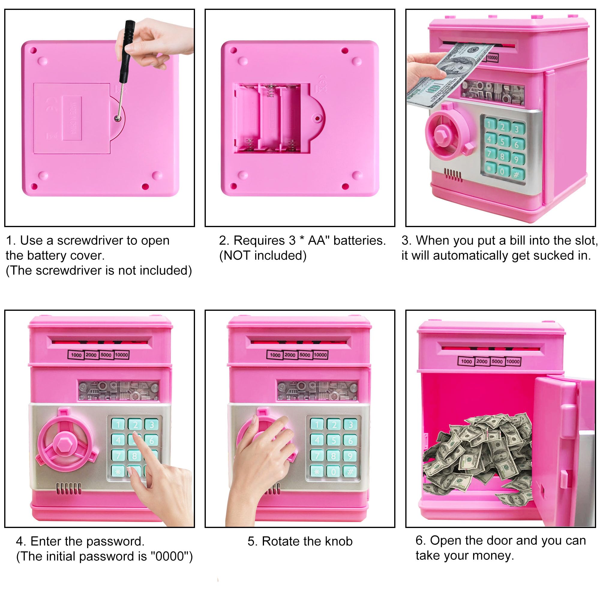 Totola Piggy Bank uses child-safe materials and soft design for everyday use.