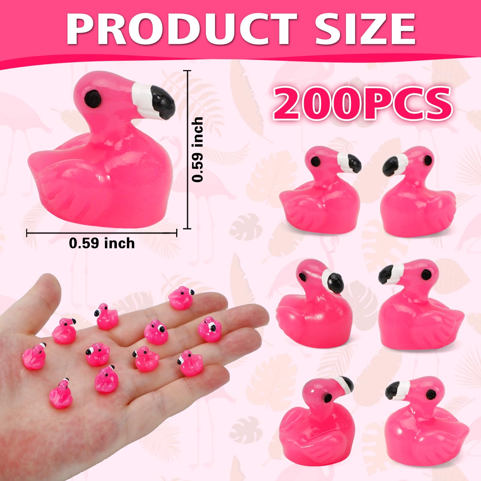Touch Top flamingo trinkets for DIY crafts and jewelry projects