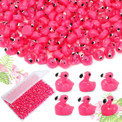 Touch Top mini flamingo ducks pink figurines for bright decorative accents