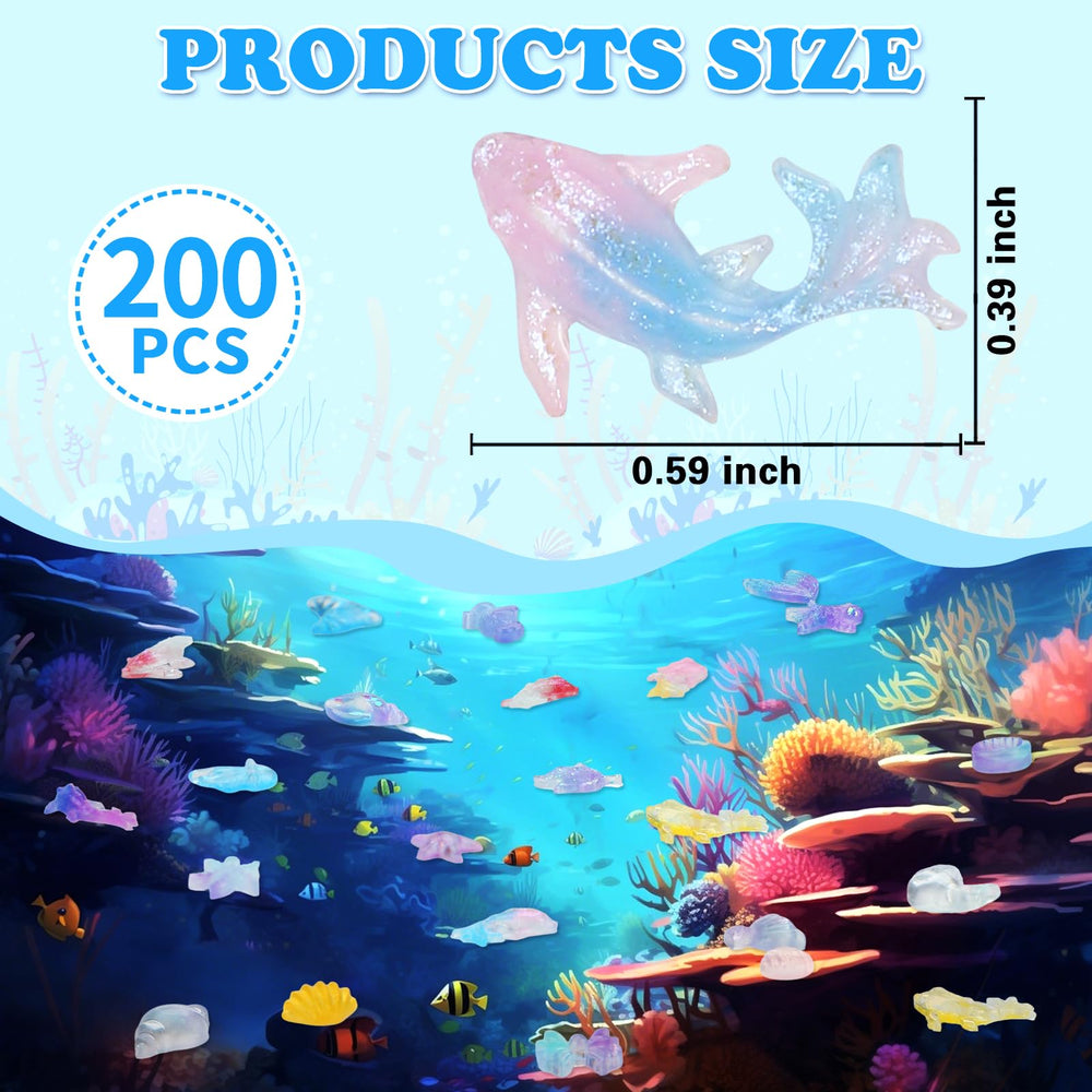 TOUCH TOP mini ocean animals starfish figure, bright color accents for fairy gardens.