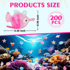Touch Top Ocean dolphin mini figure enhances DIY crafts and aquarium accents.