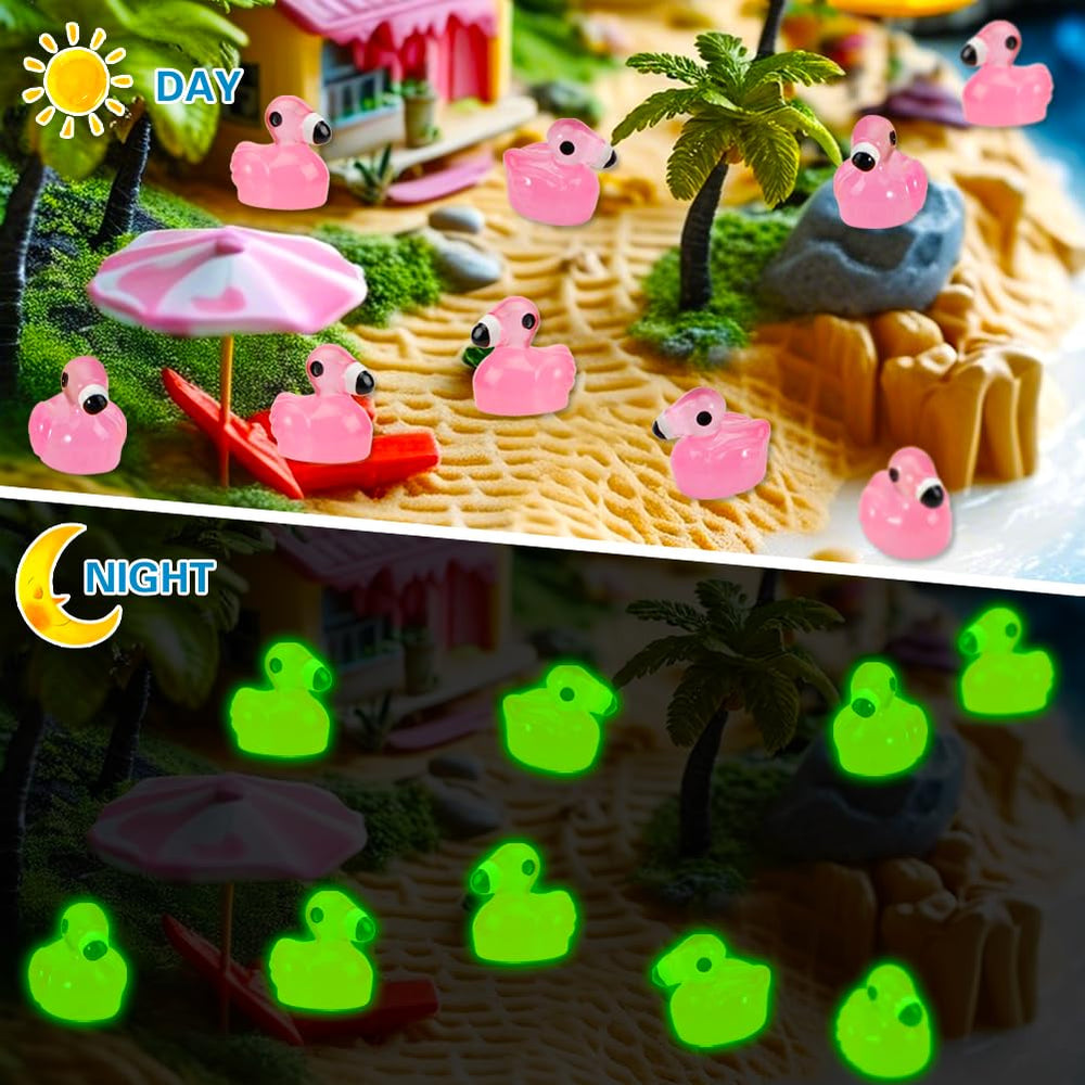 Touch Top small pink flamingo ducks for dollhouses and party decor