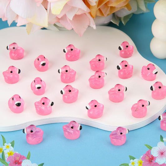 Touch Top resin flamingo ducks are waterproof and reusable accents