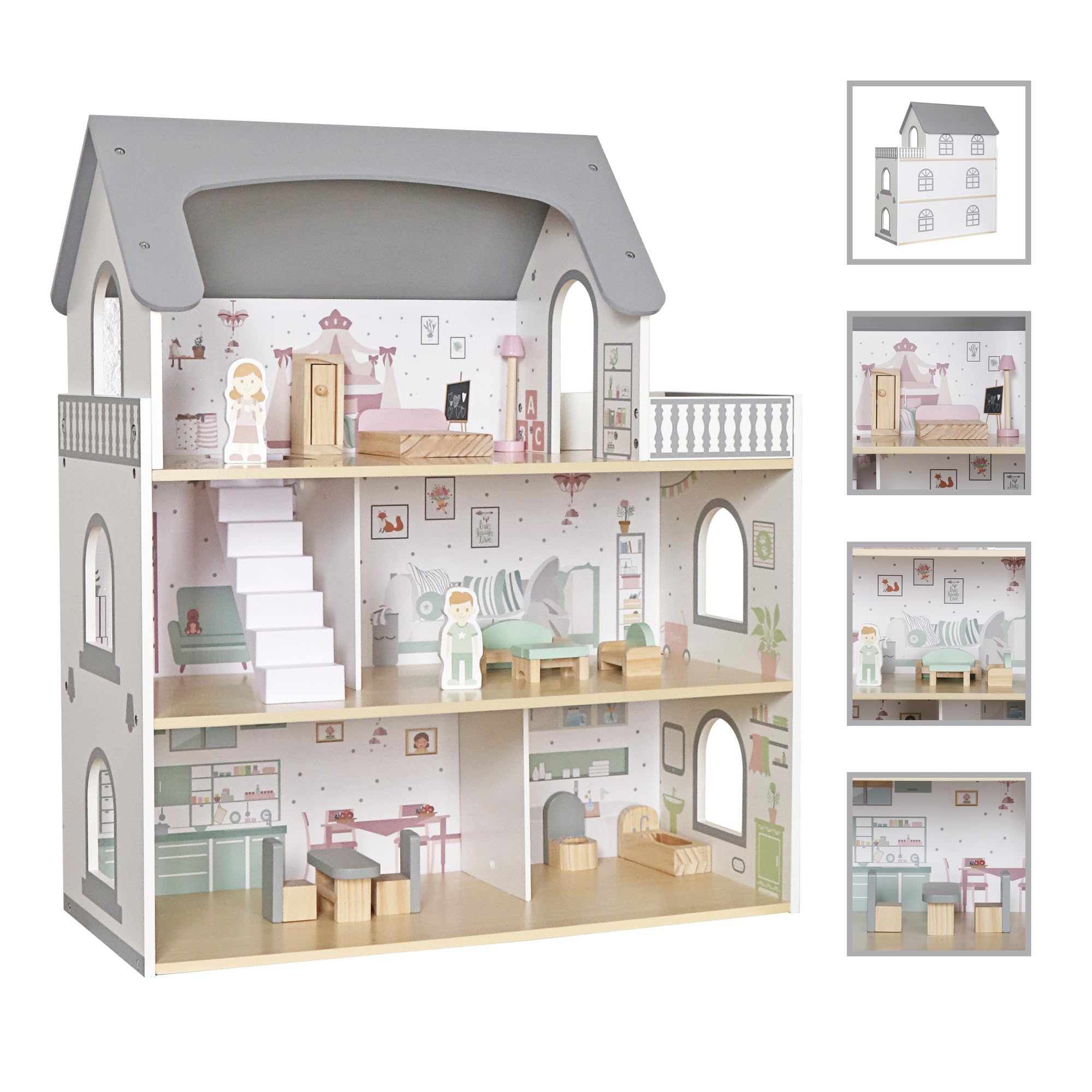 Touch Us Dream Playhouse bedroom furniture fosters quiet imagination and cozy rest-time pretend.