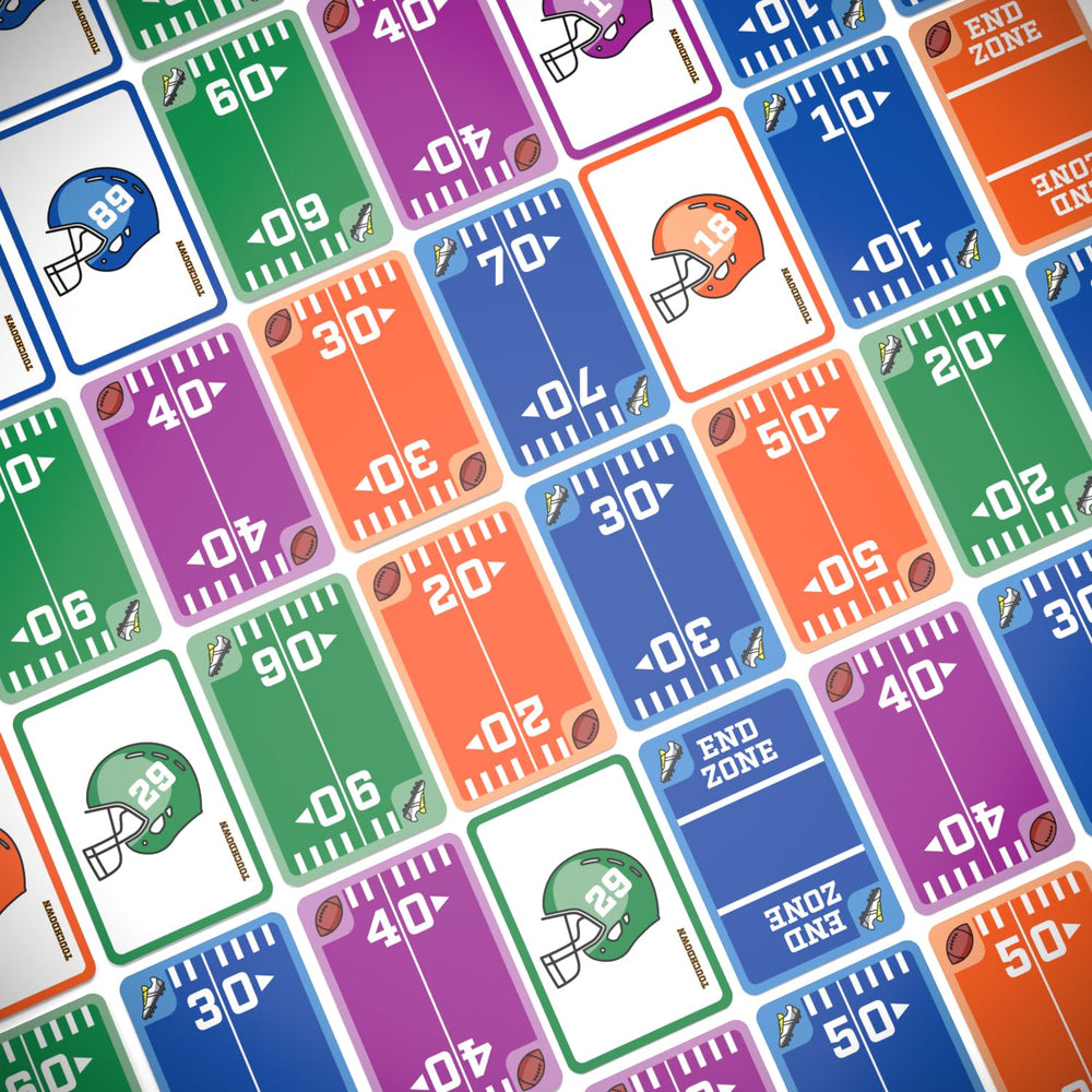 TOUCHDOWN 160-card deck ready for group play and scoring