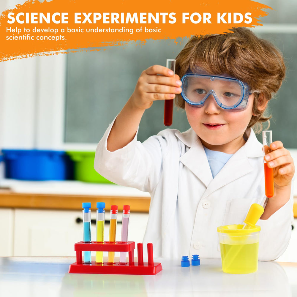 TOUHKAN Clear Plastic Test Tubes with Droppers enable precise observation of reactions.