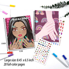 Toulideifaria nail art stickers removable pack for easy at-home decorating.