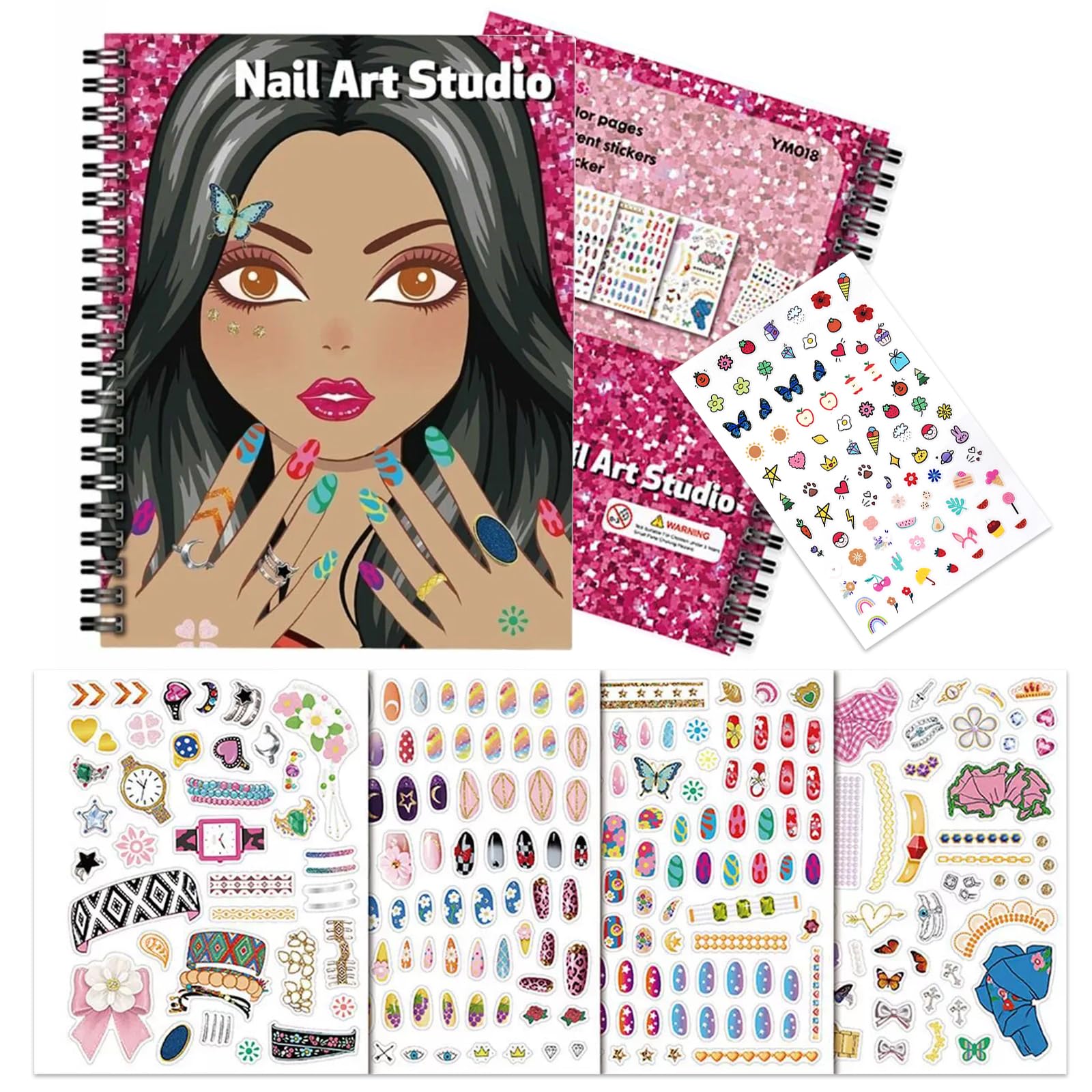 Toulideifaria sticker book front cover inspires creative dress-up and storytelling moments.