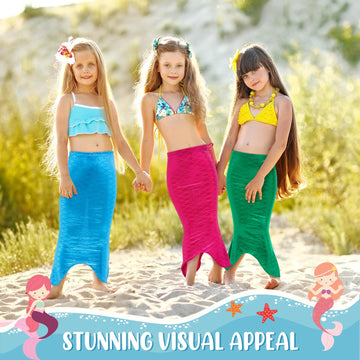 Toulite mermaid tail easy-cleaning design supports quick cleanup after play.