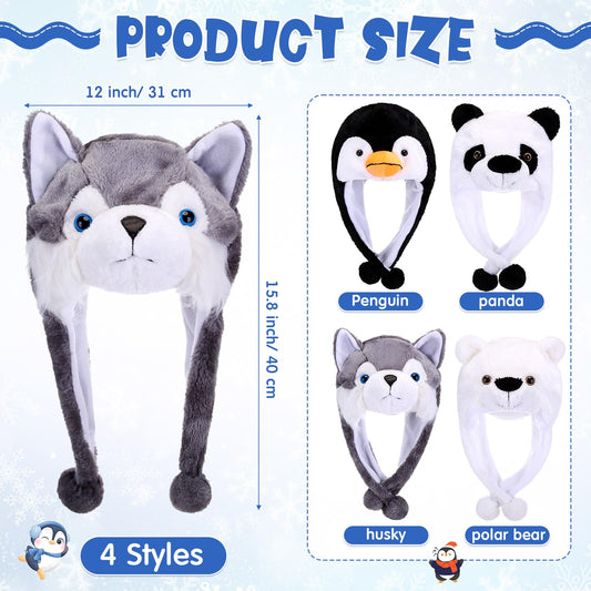 Toulite panda hat with ear flaps provides cozy warmth during cold outdoor days