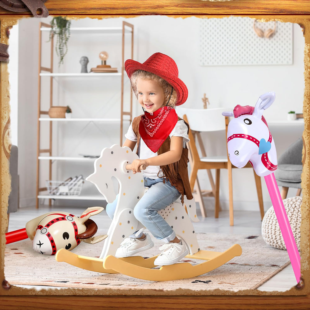 Toulite western party setup with coordinated hats and bandanas