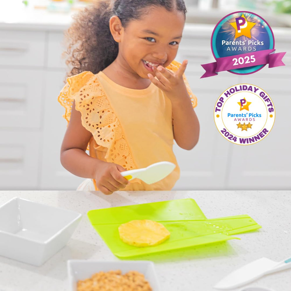 TOVLA JR foldable cutting board ready for kid-friendly prep.