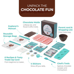 Tovla Jr Real Chocolate Kit chocolate bar mold easy, kid-friendly chocolatemaking activity