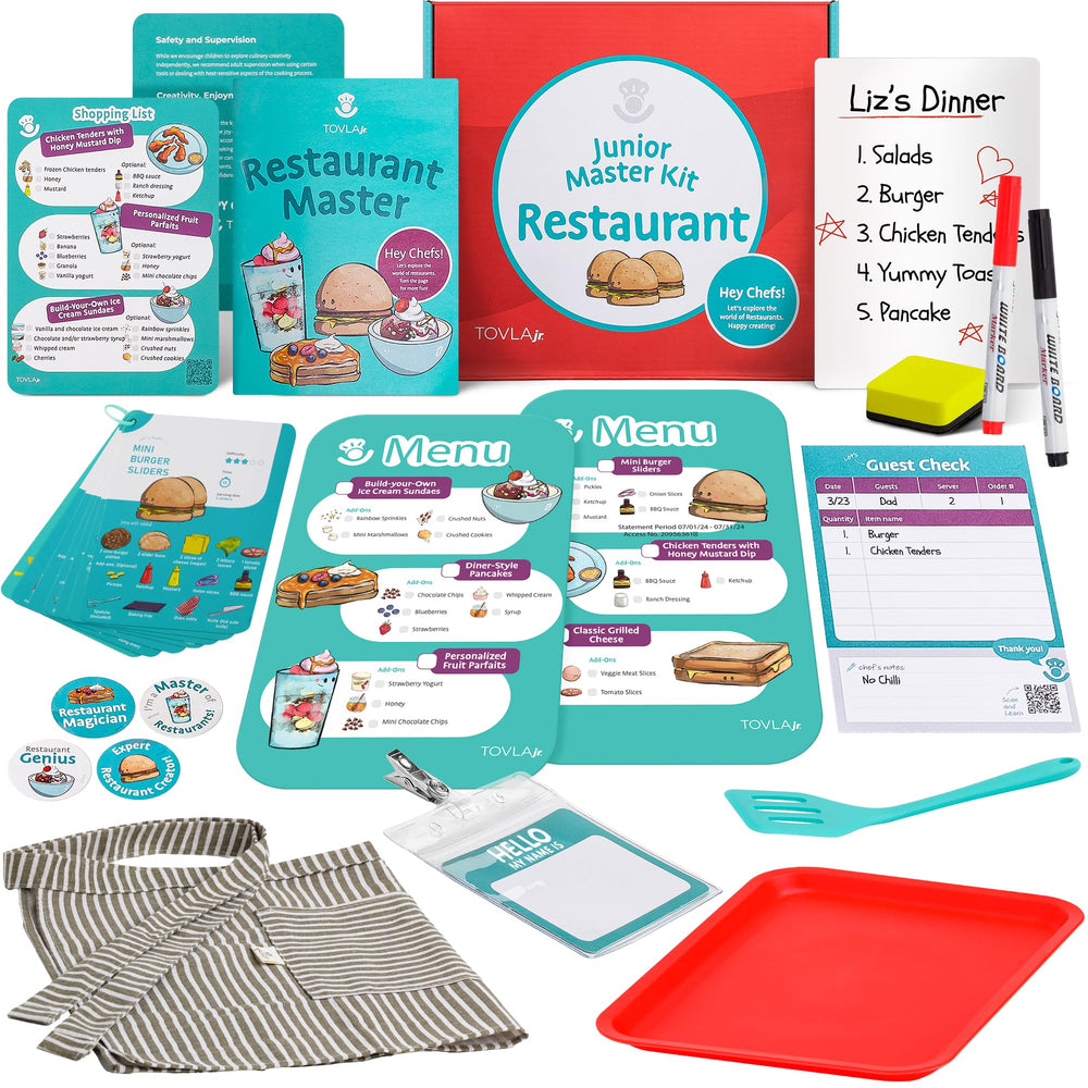 TOVLA JR real restaurant tools for kids boost pretend play and fine motor skills