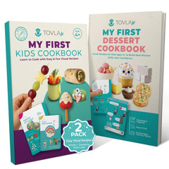 Tovla Jr two-book set visual cooking system supports independent learning with clear pictures.