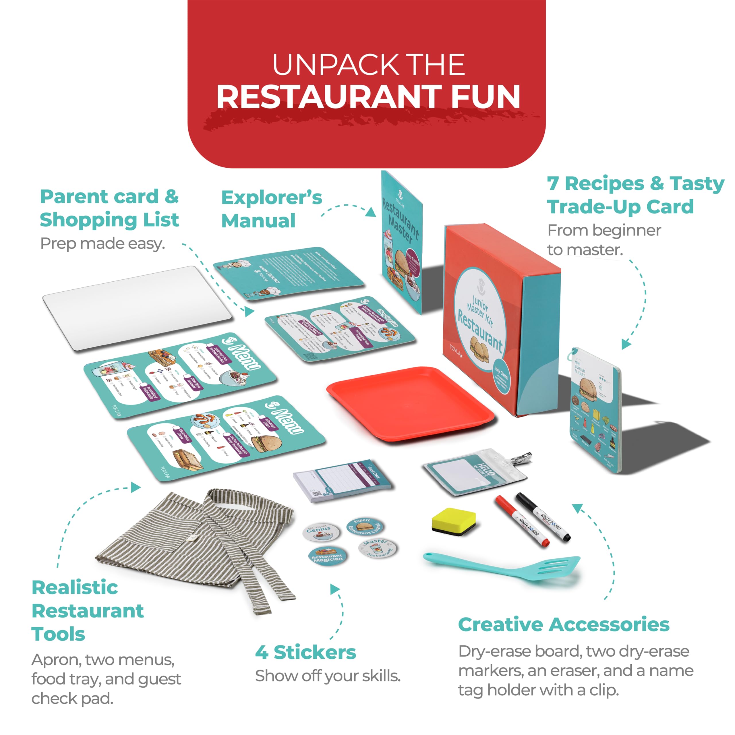 TOVLA JR visual recipe cards guide kids through step-by-step meals