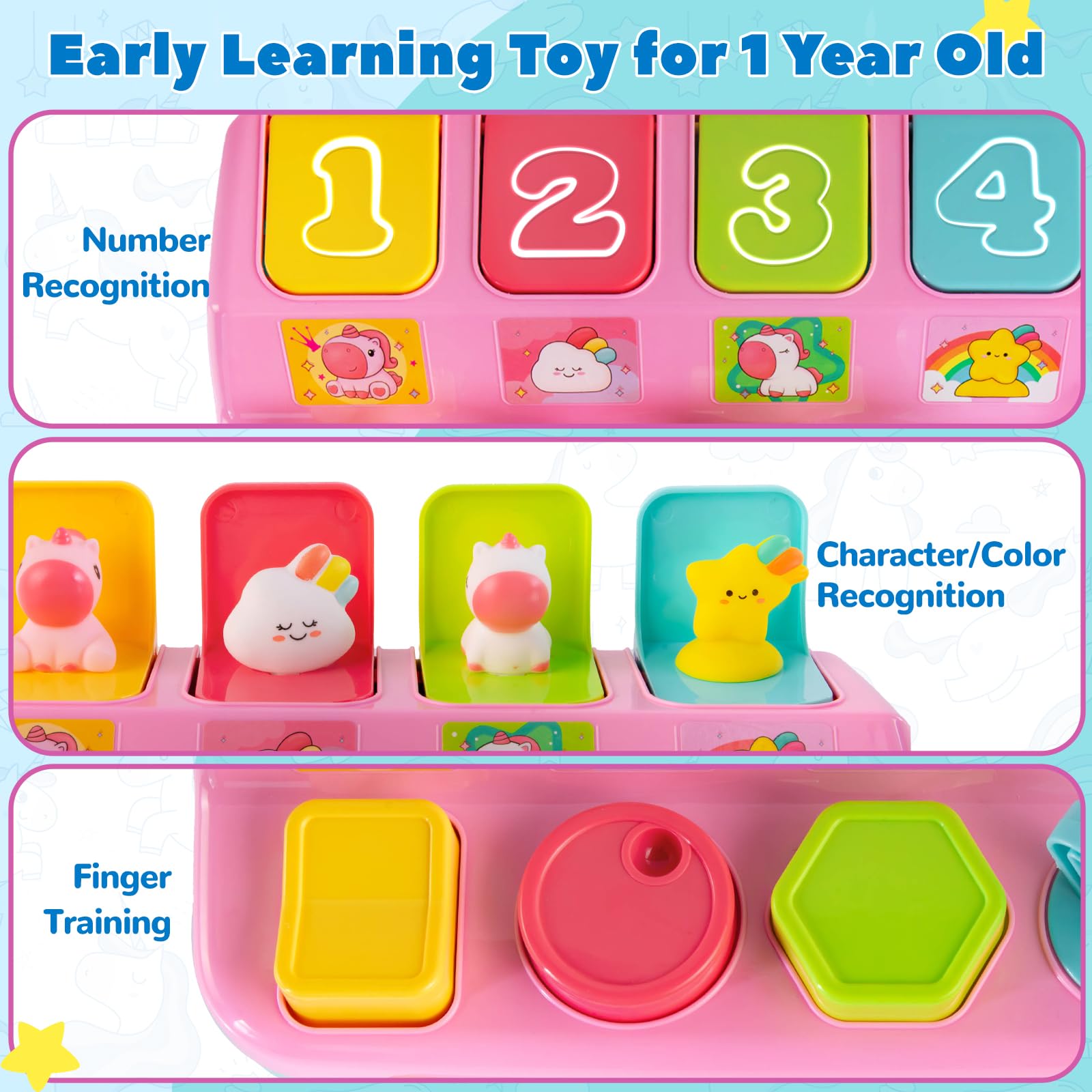 Tovol Zerky Montessori pop-up toy stars-and-clouds offers visual stimulation and cause-effect exploration.