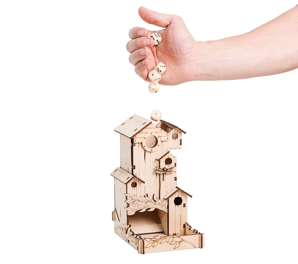 TowerRex Dice Tower fits D&D and Warhammer layouts.