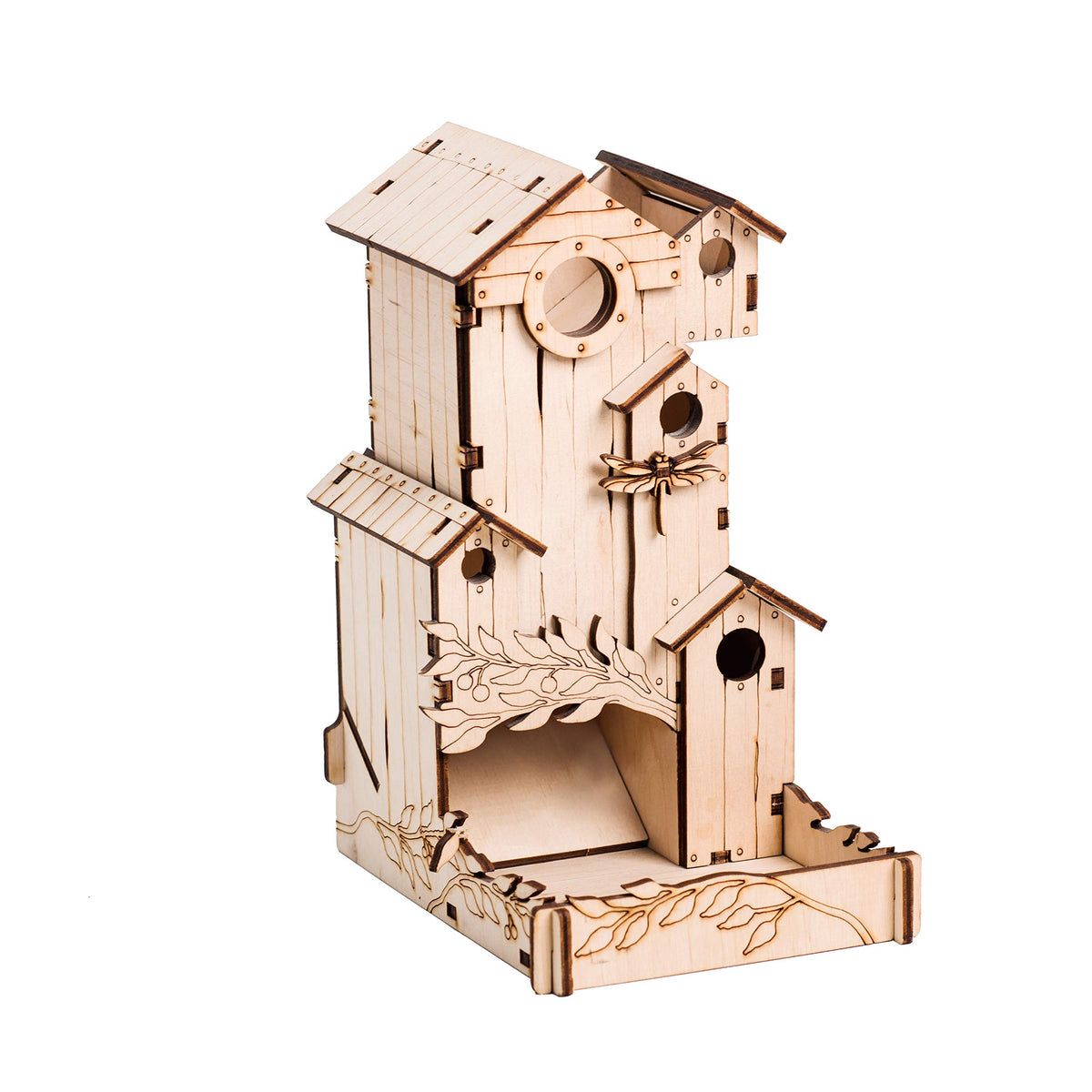 TowerRex Dice Tower portable-design keeps dice contained during on-the-go play.