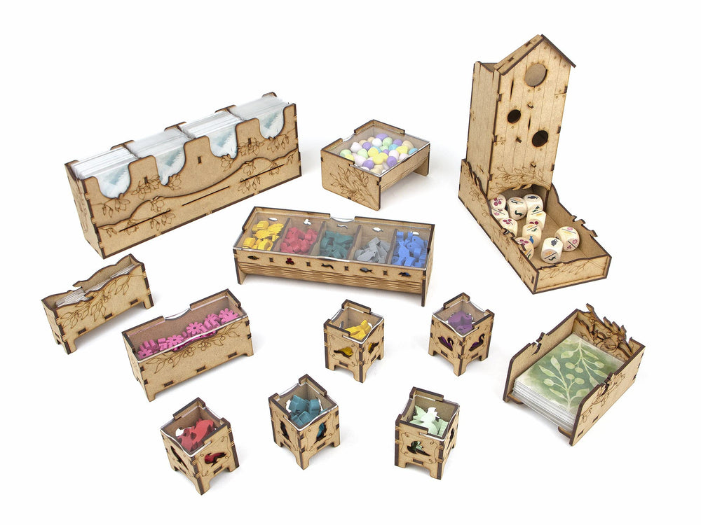 TowerRex Wingspan European Expansion storage keeps expansion pieces organized and ready.