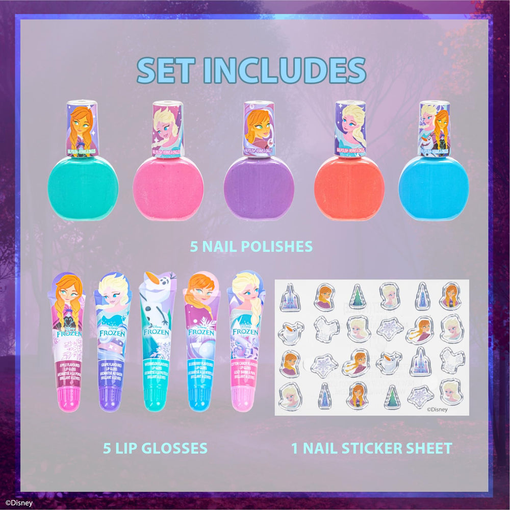 Townley Girl Disney Frozen 2 nail polish colors offer quick-dry fun for tiny fingertips.