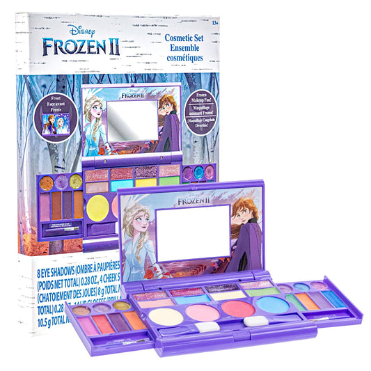 Townley Girl Disney Frozen compact front view, ideal for organized kids' makeup on the go