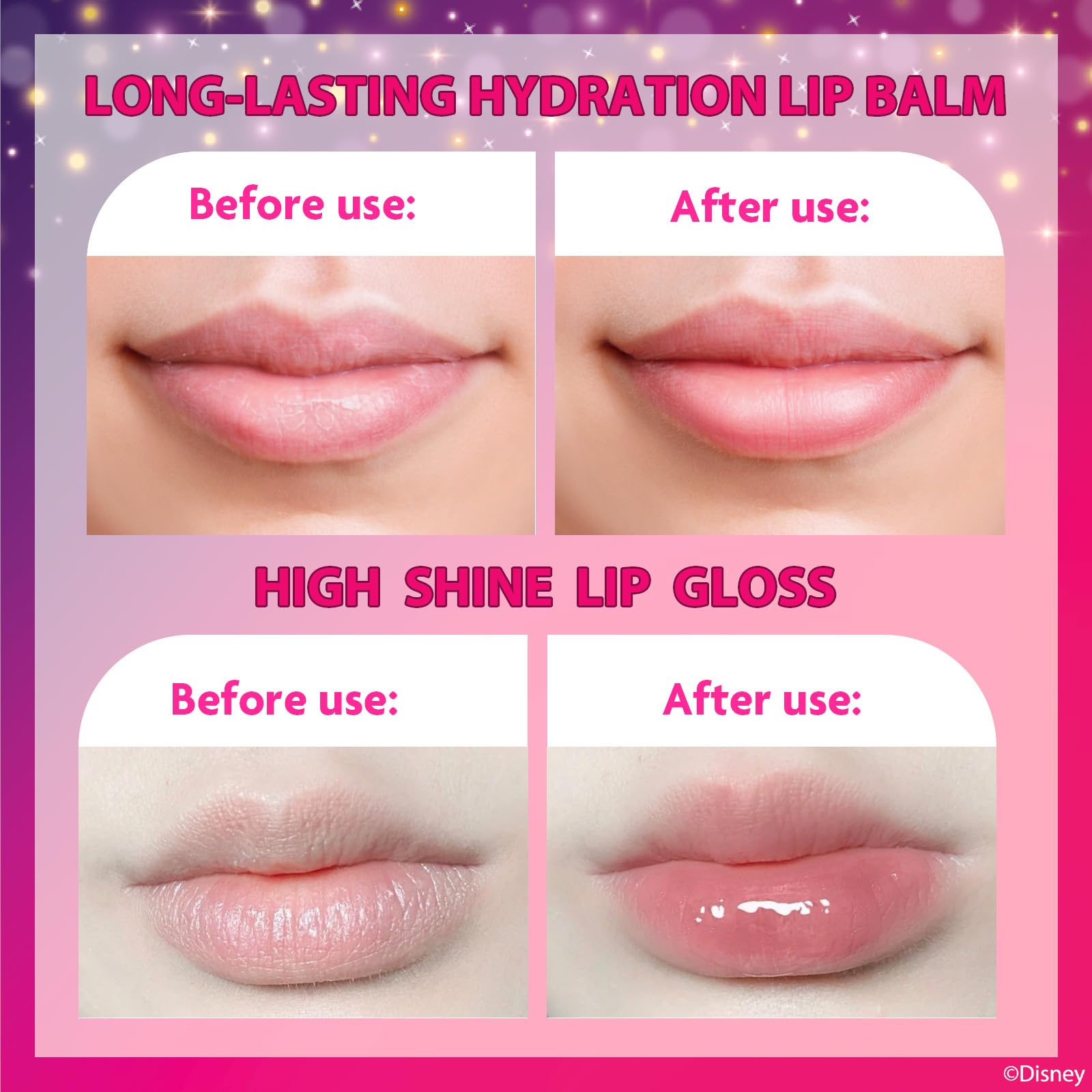 Townley Girl lip gloss tube with glittery finish for tiny fashion moments