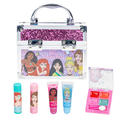Townley Girl Disney Princess train case front view for imaginative makeup play