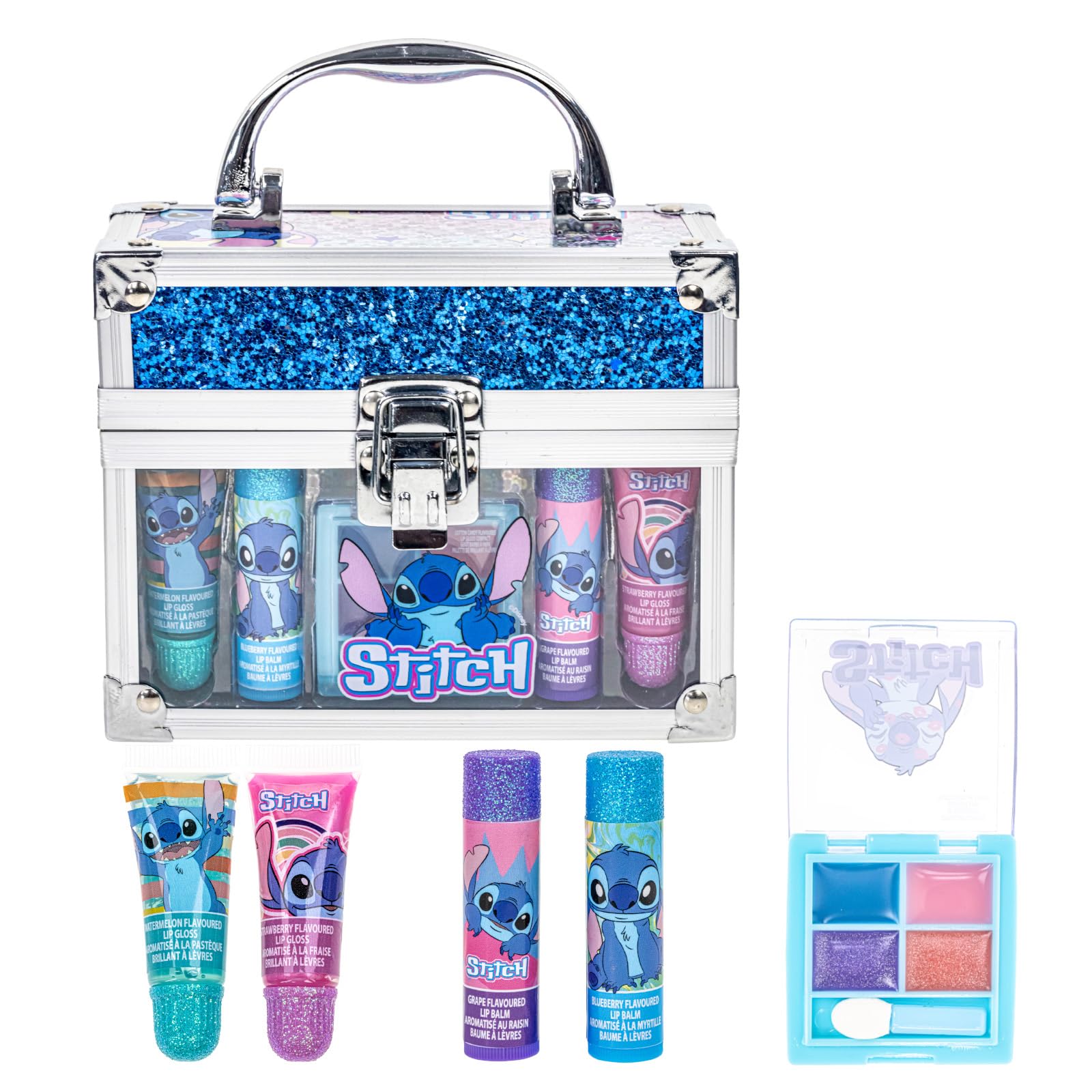 Townley Girl Disney Stitch train case front view for imaginative play