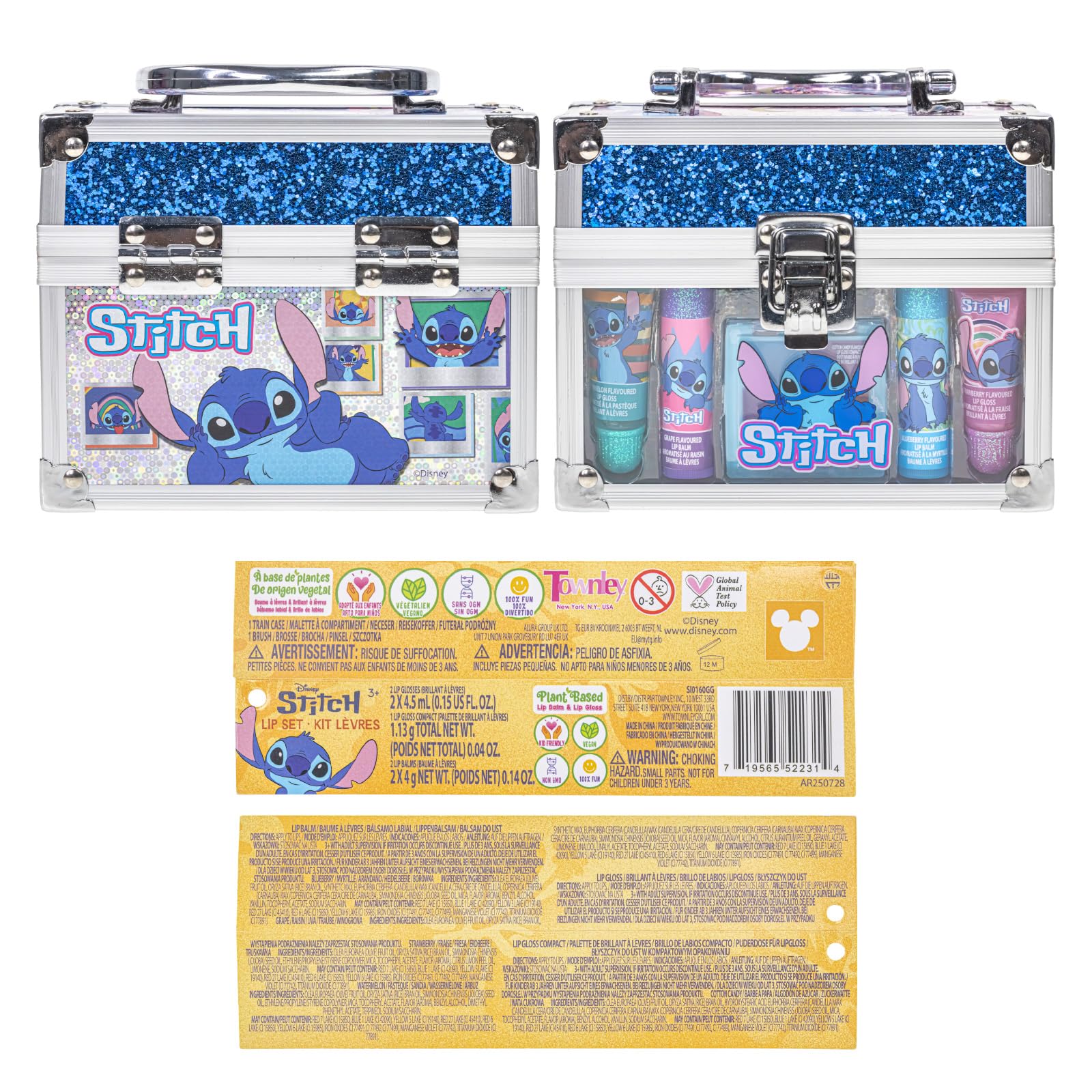 Townley Girl Disney Stitch train case as a playful party gift