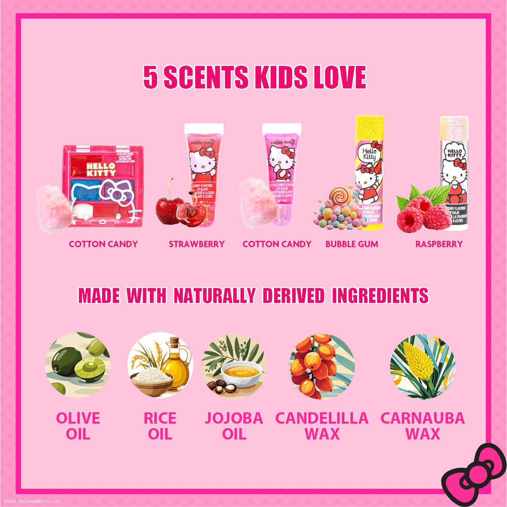 Townley Girl Hello Kitty lip balm tube on display for small hands