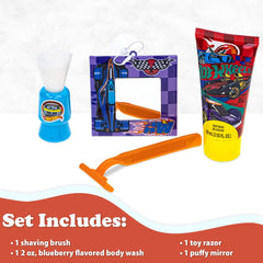 Townley Girl yellow packaging highlights kid-friendly shaving kit.