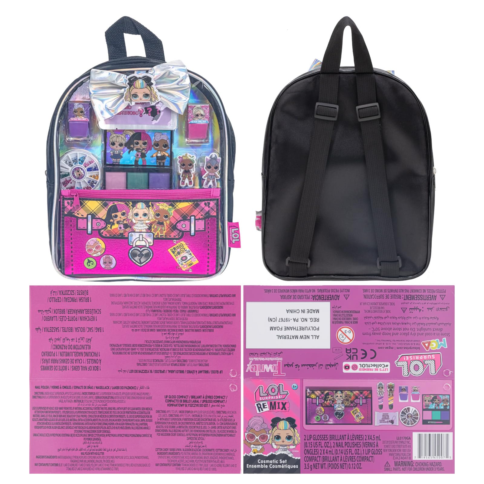 Townley Girl L.O.L. Surprise accessories pack, complete makeup set for parties.