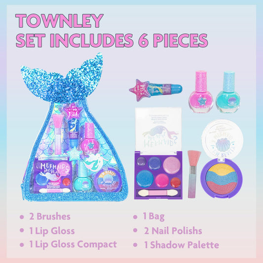 Townley Girl pink nail polish bottle, safe water-based formula.