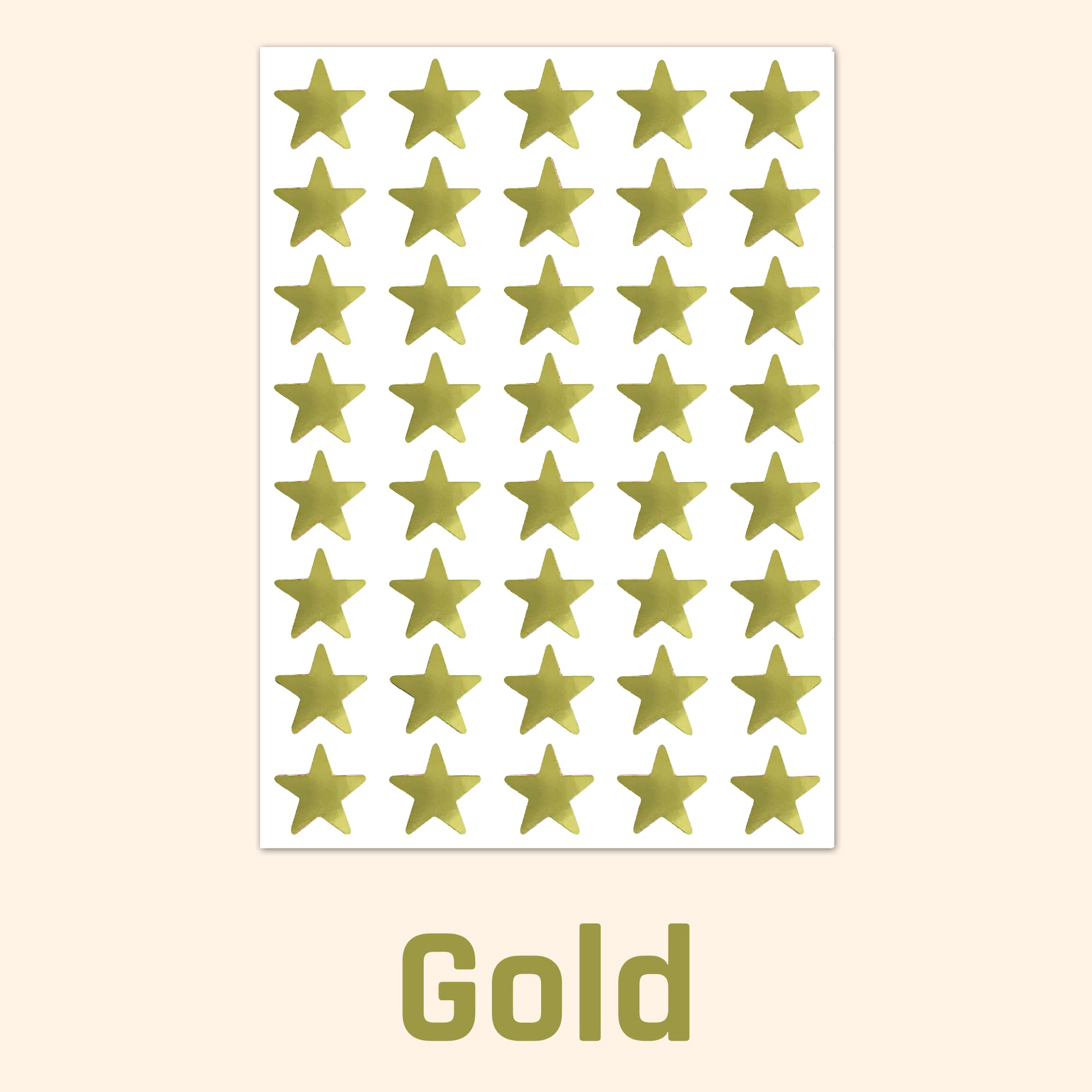 TownStix gold star sticker on bulletin boards for displays
