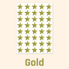 TownStix gold star sticker on bulletin boards for displays