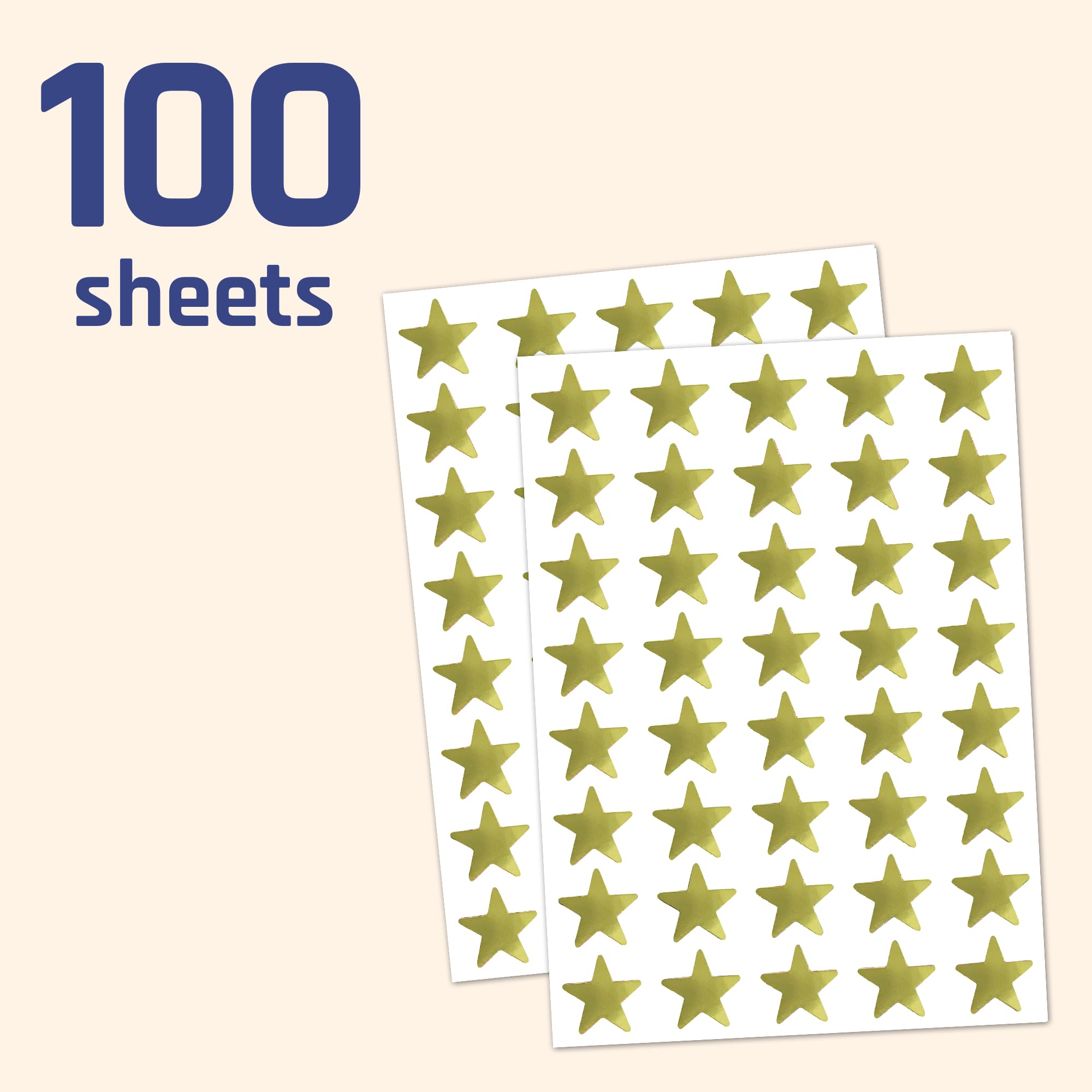 TownStix gold star stickers for cards and envelopes add festive detail.