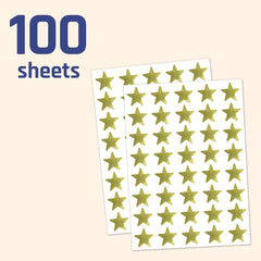 TownStix gold star stickers for cards and envelopes add festive detail.