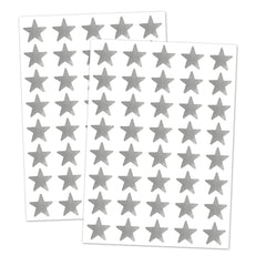 TownStix silver foil star stickers 1000-pack on paper for labeling