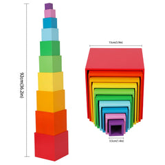 TOWO colour-learning cubes support size, weight awareness, counting basics