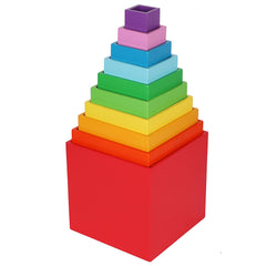 TOWO stack-and-nest cups forming a tall tower and compact storage