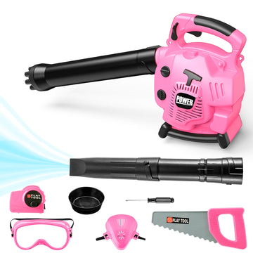 Toy Choi's Bubble Leaf Blower pink front view for outdoor play.
