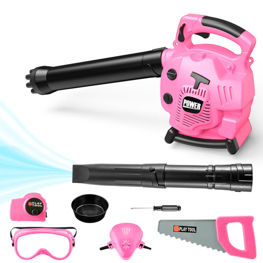 Toy Choi's Bubble Leaf Blower pink front view for outdoor play.