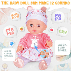 Toy Choi's baby backpack with side pockets stores pacifiers and small accessories